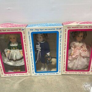 New 3 Vintage  80's Shirley Temple Dolls  by Ideal with Boxes